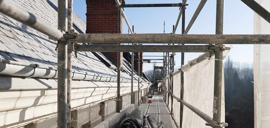 Bâtiment en cours de réhabilitation