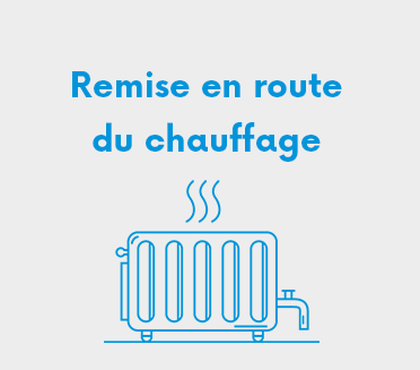 Remise en marche du chauffage chez nos locataires 